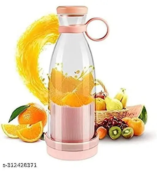 Electric Portable Mini Juicer Bottle – Wireless Personal Blender (USB Rechargeable, 4 Blades)