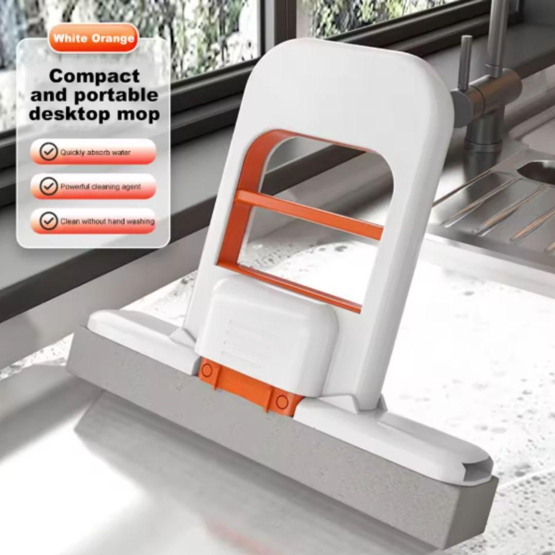 Foldable Desk Mop – Compact Cleaning Tool for Small Surfaces