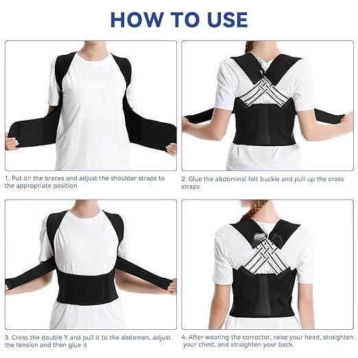 Adjustable Back Posture Corrector Belt for Men & Women | Slouching Support & Pain Relief Brace