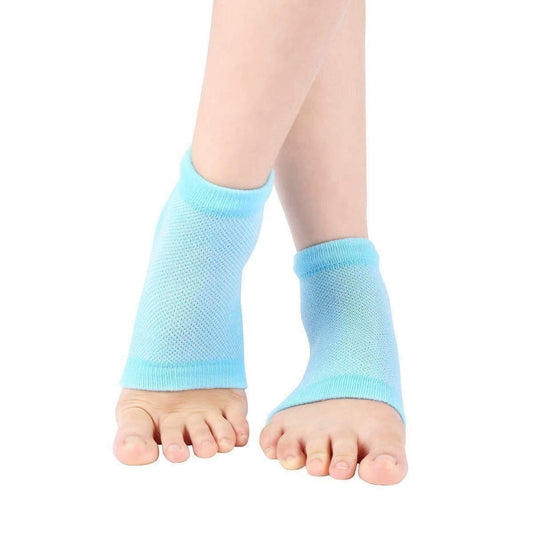 Silicone Gel Heel Protector Socks for Cracked Heels, Pain Relief & Moisturizing Support